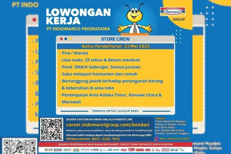 Crew Store – Penempatan di Paciran