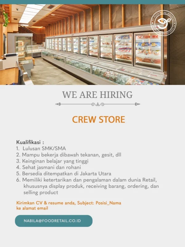 Crew Toko – Bergabung dengan Tim Penjualan Kami