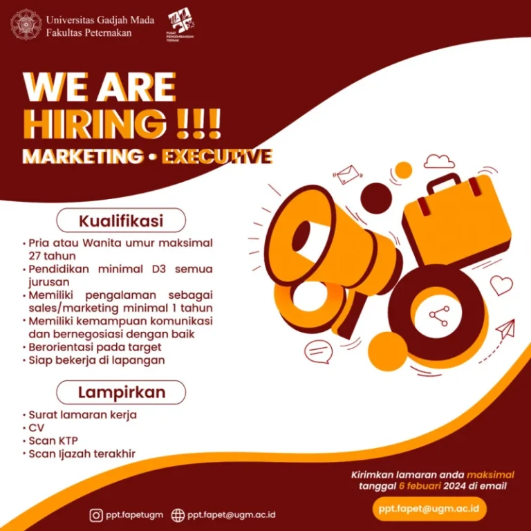 Sales & Marketing Executive – Pengembangan Penjualan