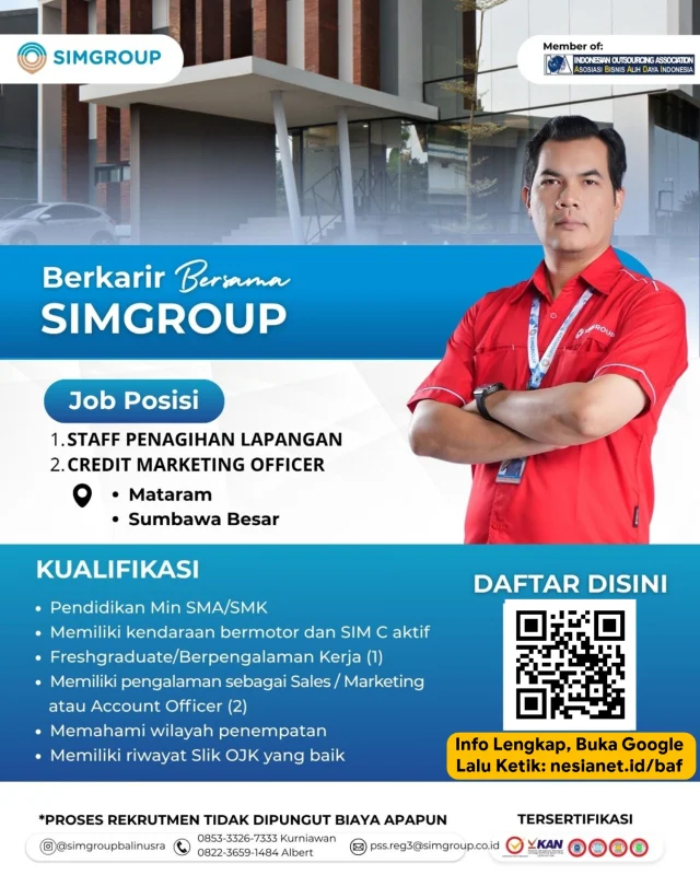Staff Penagihan Lapangan – Bogor & Depok