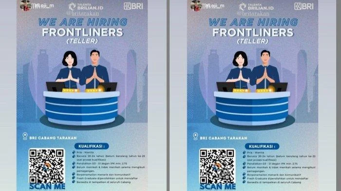 Teller – Cabang Tarakan, Kalimantan