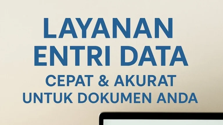 Admin Online – Pengelolaan Data & Dukungan Virtual
