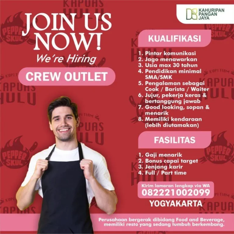 Crew Outlet – Plemahan (Full Time)
