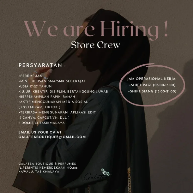 Crew Toko – Penjualan di Tasikmalaya