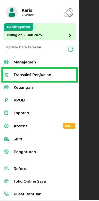 Kasir Penjualan – Pelayanan Pelanggan & Transaksi