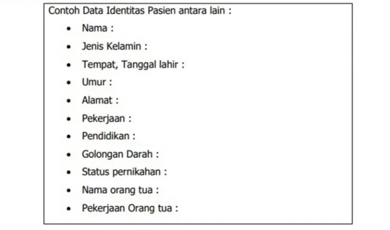 Koordinator Rekam Medis Penanganan Data Pasien