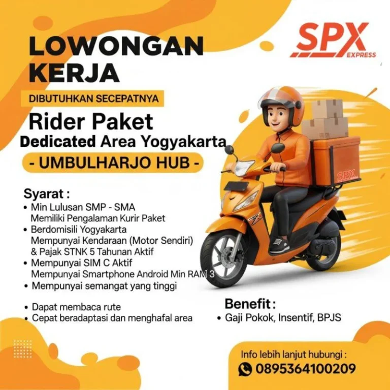 Kurir Motor – Hub Tangerang Selatan