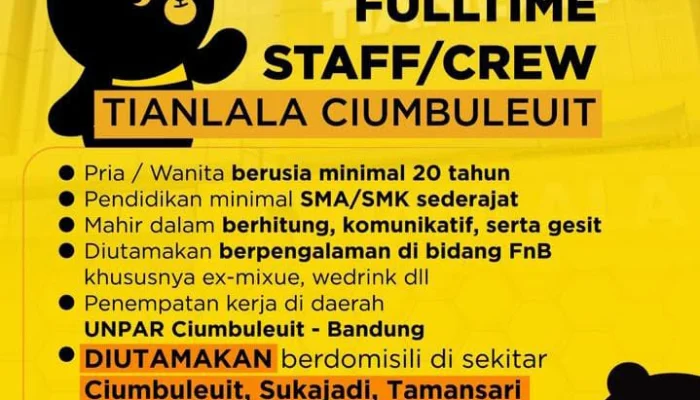 Lowongan Crew Full‑time – Bergabung Sekarang!