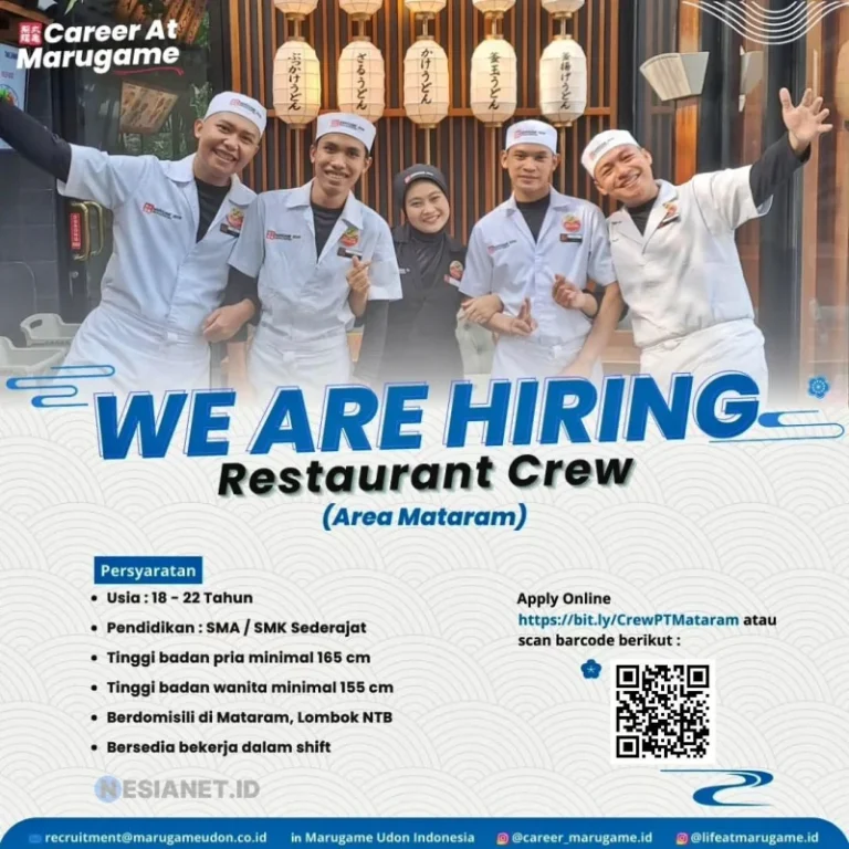 Lowongan Crew Service di Mataram