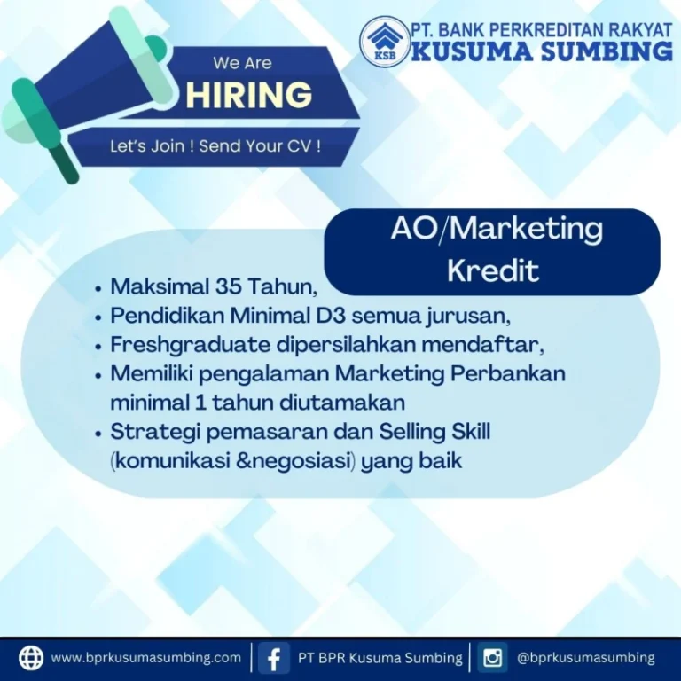 Marketing Kredit & Account Officer (AO)
