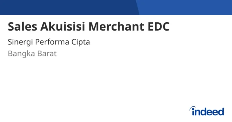 Sales Akuisisi Merchant EDC – Kota Tarakan