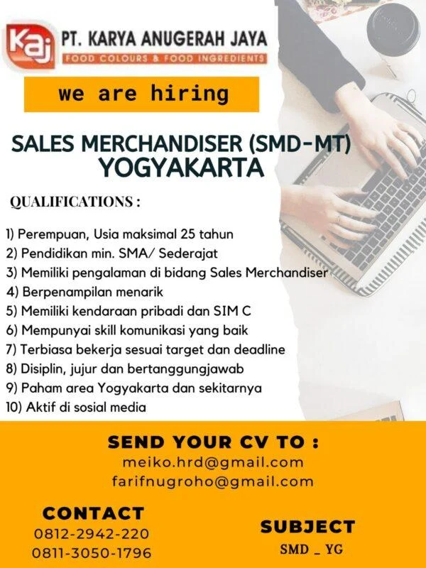 Sales Merchandising (SMD) – Area Yogyakarta