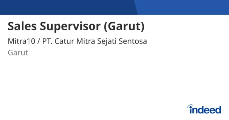 Sales Representative Retail – Garut