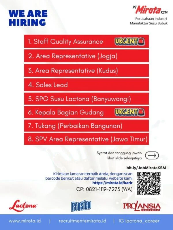 Sales & Staff Penagihan – Bantul, Yogyakarta