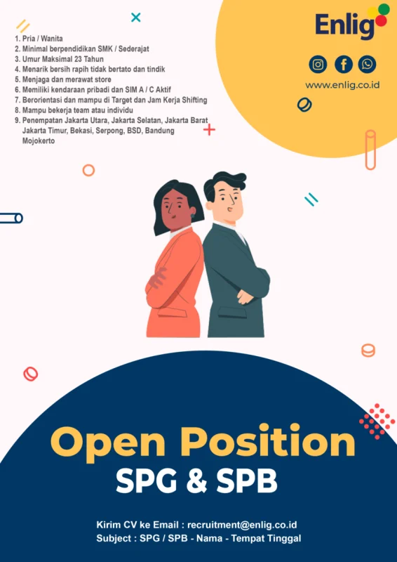 SPG / SPB Reguler – Penjualan & Promosi Produk