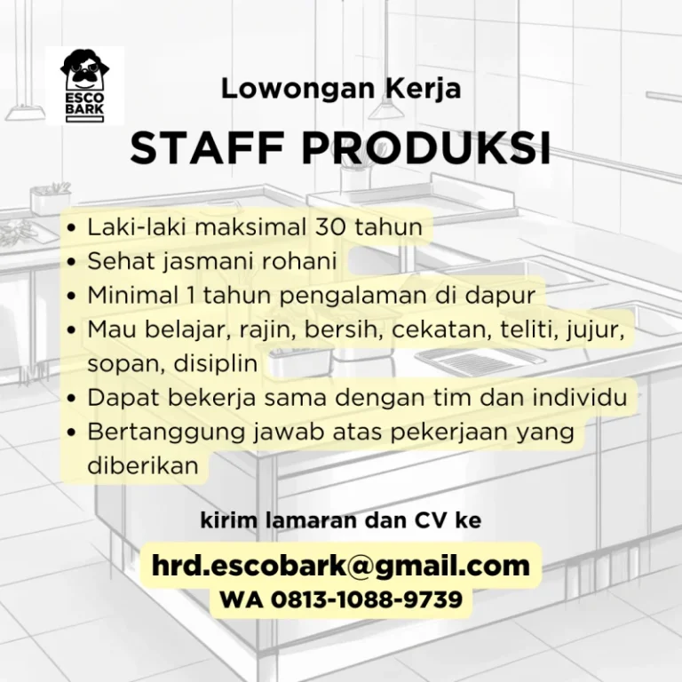 Staf Dapur (R&D & Kitchen)