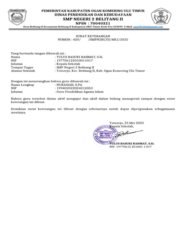 Staff Administrasi – Pengelolaan Dokumen & Operasional