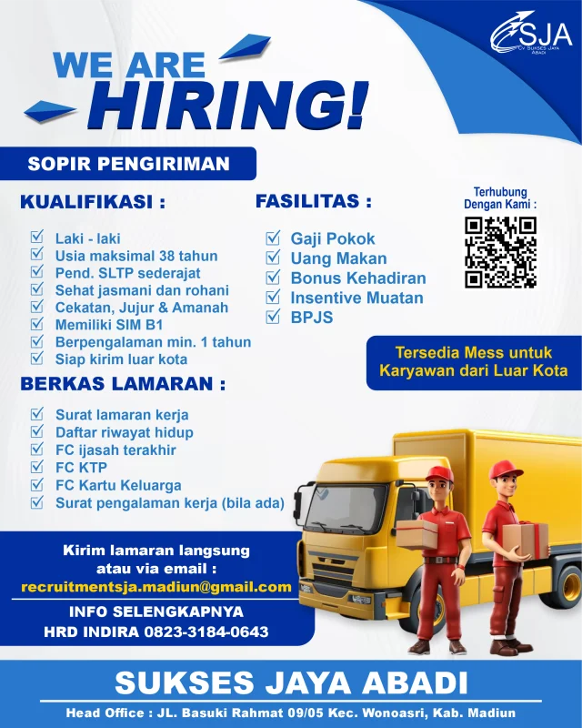 Supir Truk – Pengiriman Barang Secara Efisien