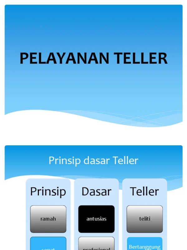 Teller – Penanganan Layanan Anggota Bank